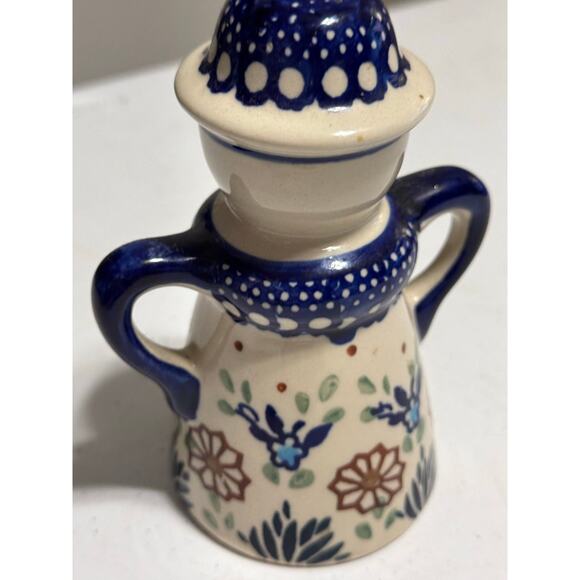 Polish Pottery BOLESLAWIEC Mrs Salt Shaker - Picture 4 of 7